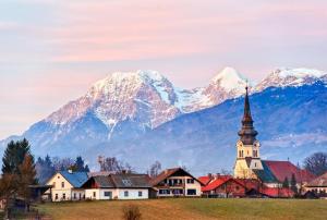 Austrian Snowy Village